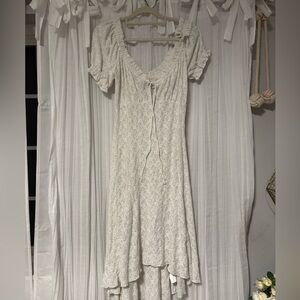 Urban Outfitters Cream High Low Dress